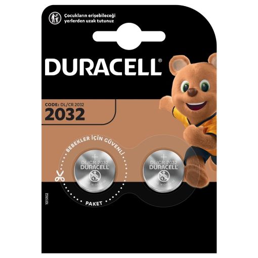 DURACELL CR2032 3V LİTYUM PİL 2Lİ BLİSTER resmi