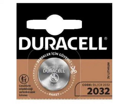 DURACELL CR2032 3V LİTYUM PİL TEKLİ BLİSTER resmi