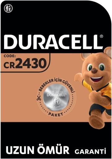 DURACELL CR2430 3V LİTYUM PİL TEKLİ BLİSTER resmi