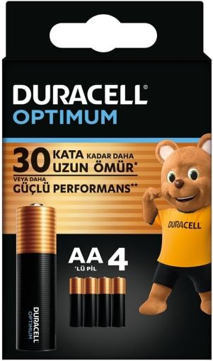 DURACELL OPTİMUM KALEM AA PİL 4LÜ BLİSTER resmi