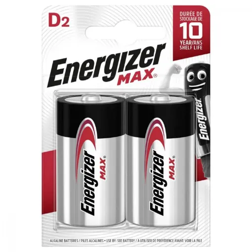 ENERGİZER MAX ALKALİN D 2Lİ BLİSTER resmi