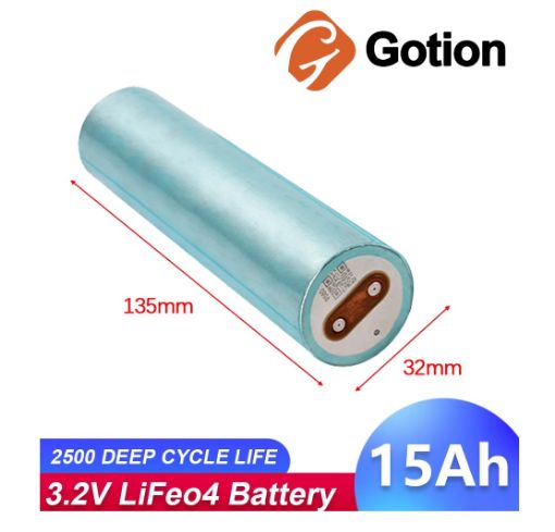 GOTİON 33140 15AH 2C LİFEPO4 PİL resmi