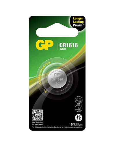 GP CR1616 TEKLİ BLİSTER PİL resmi