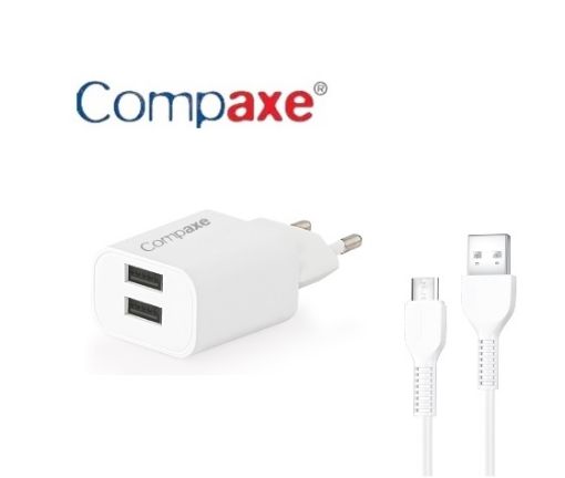 COMPAXE 10W ÇİFT USB MICRO KABLO CTA-521DUMB24 resmi