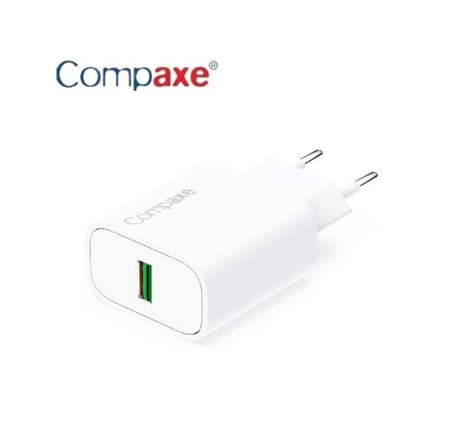 COMPAXE 12W 5V USB-A 3.0 ŞARJ ADAPTÖR CTA-524B resmi