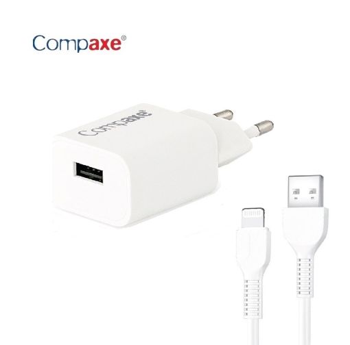 COMPAXE 12W IPHONE 3A  KABLOLU ŞARJ CTA-524ULB resmi