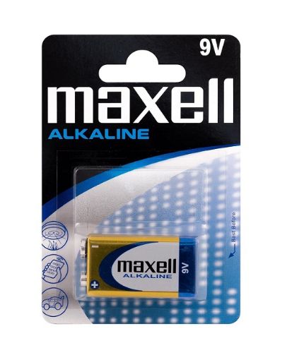 MAXELL 9V ALKALİN  PİL resmi