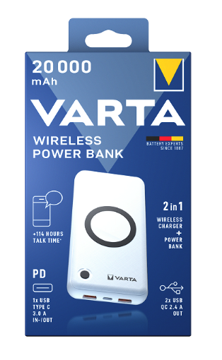 VARTA WIRELESS POWERBANK 20000MAH 57909101111 resmi