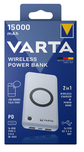 VARTA WIRELESS POWERBANK 15000MAH 57908101111 resmi