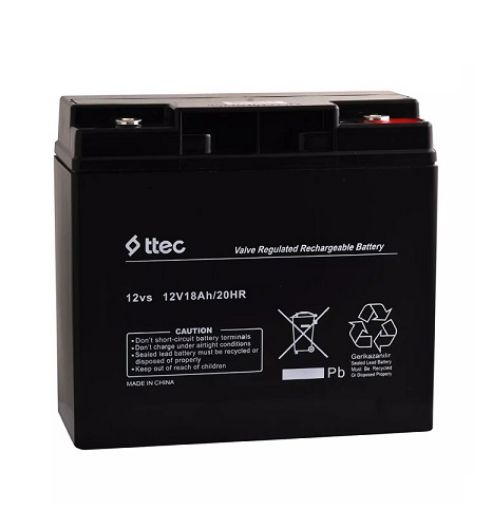 TTEC 12V 18AH BASE BAKIMSIZ KURU TİP AKÜ resmi