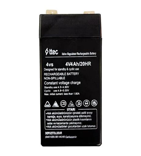 TTEC 4V 4AH KURU TİP AKÜ resmi