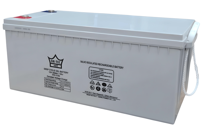 Ortec 12V 200AH Jel Solar Sistem Aküsü 2026 Üretim