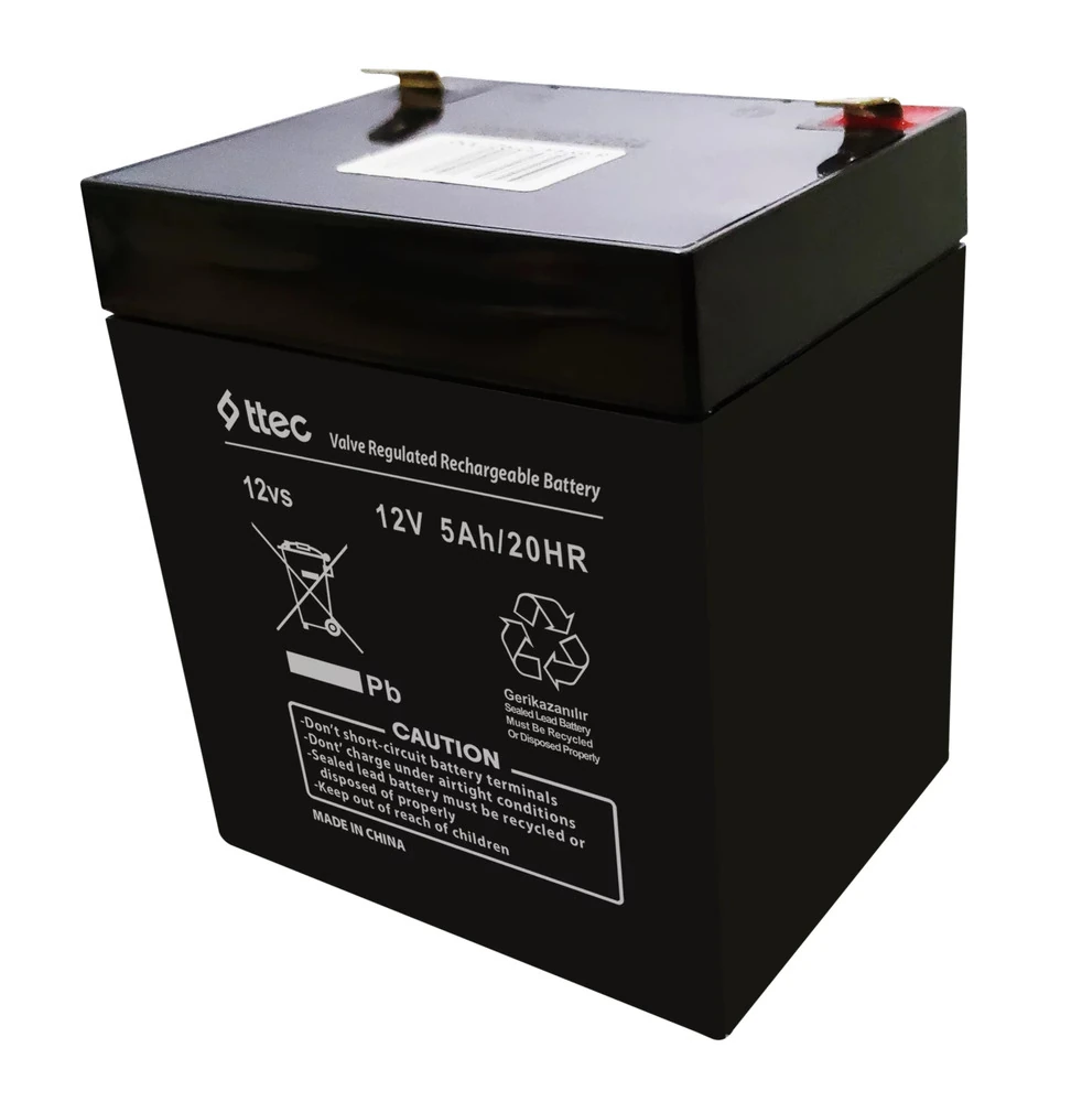 Ttec 12V 5Ah Bakımsız Kuru Akü