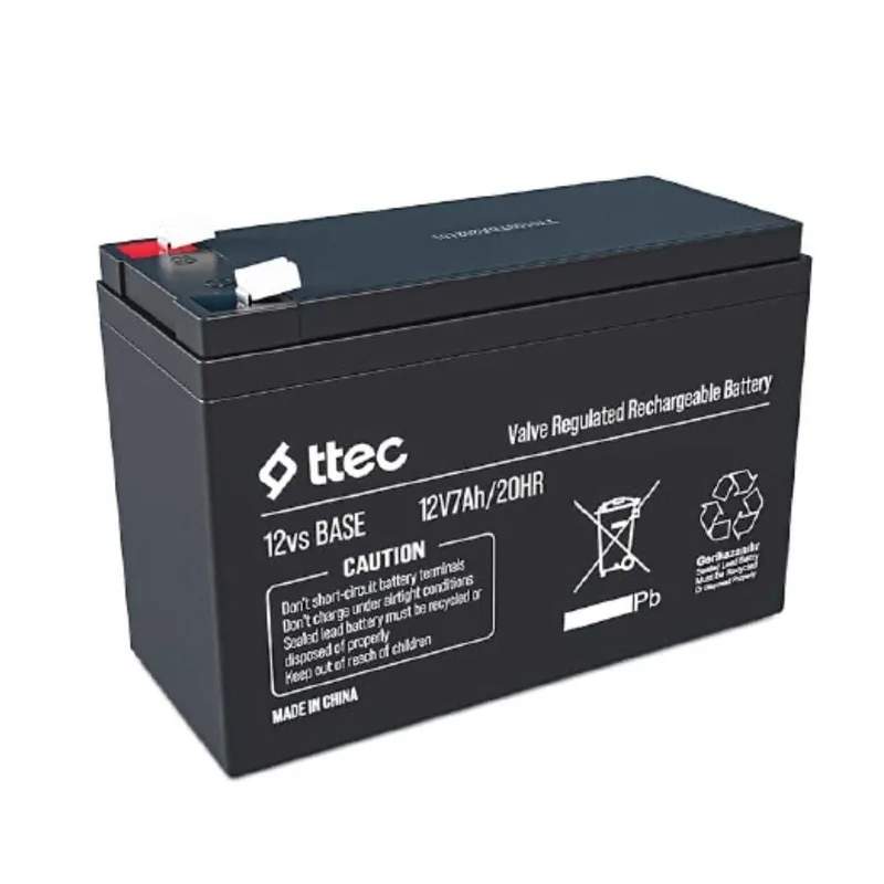 Ttec 12V 7Ah Base Bakımsız Kuru Akü